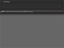 Tablet Screenshot of e-b.org